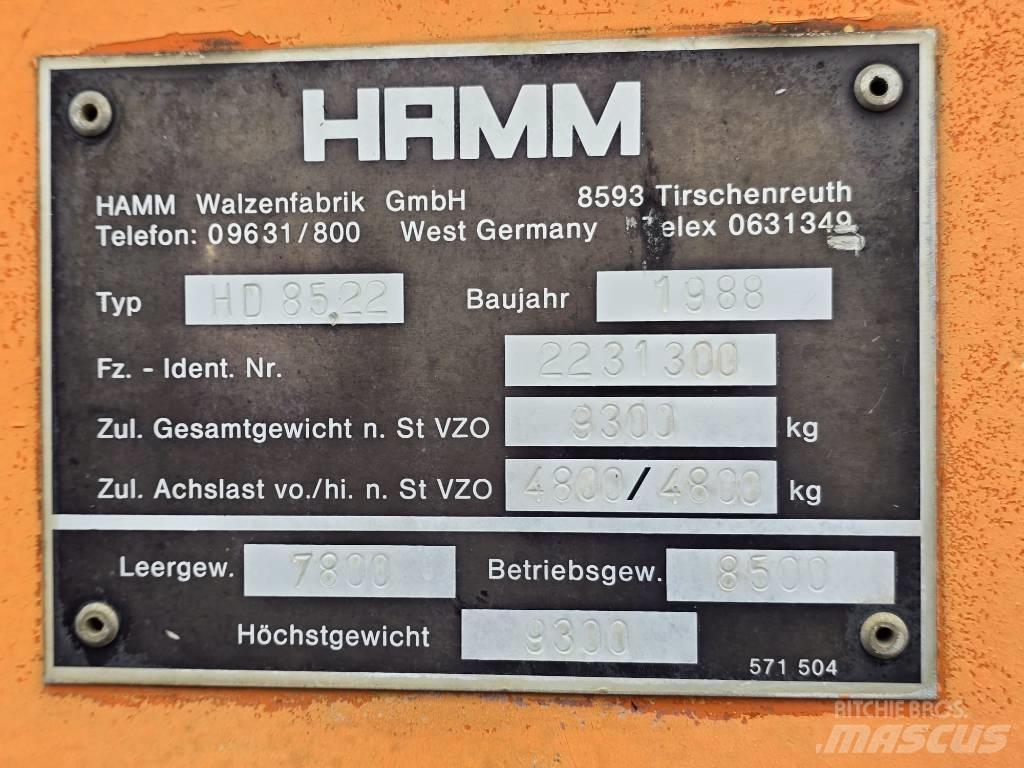 Hamm HD 8522 Οδοστρωτήρες διπλού κυλίνδρου