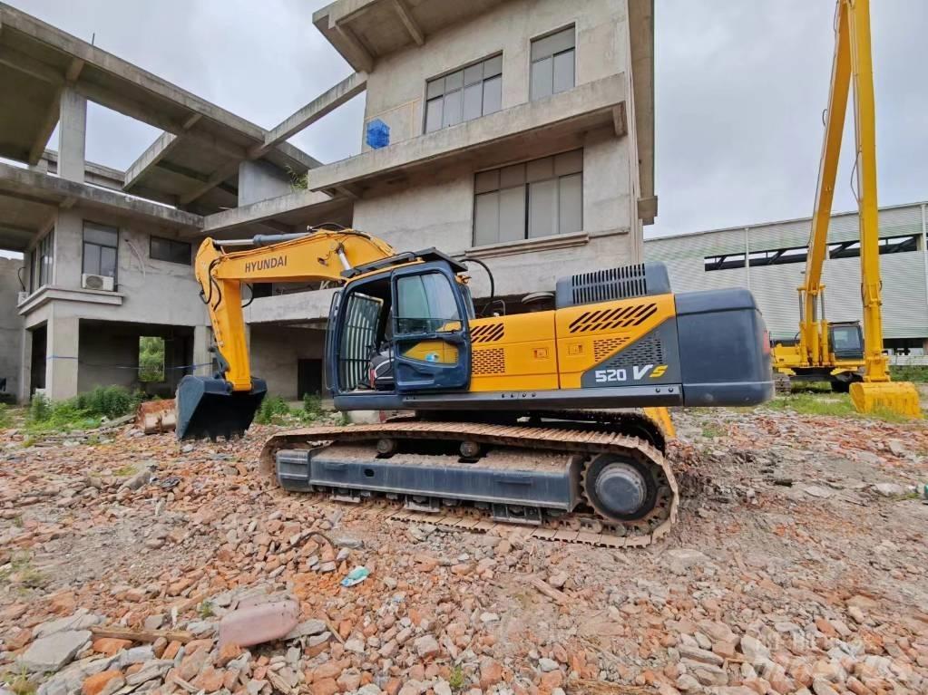 Hyundai Robex 520 VS Εκσκαφείς με ερπύστριες