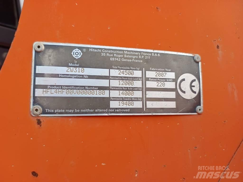 Hitachi ZW 310 Φορτωτές με λάστιχα (Τροχοφόροι)