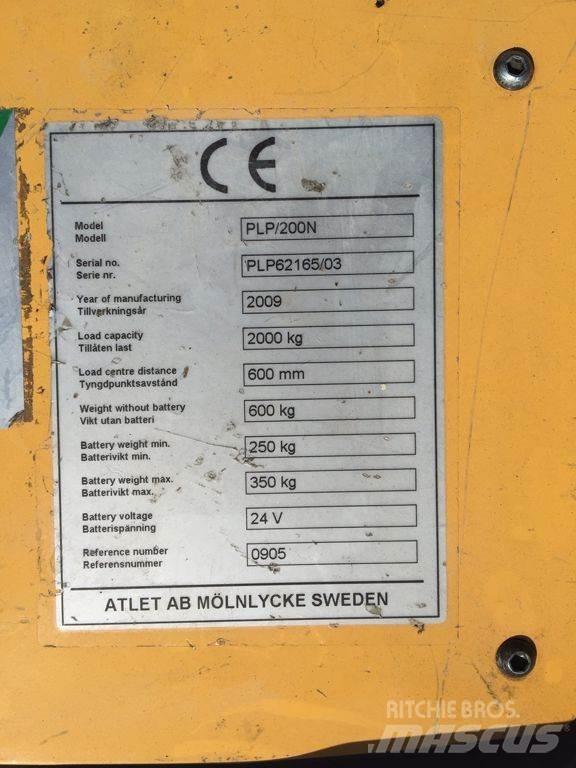 Atlet PLP200N Χειροκίνητο ανυψωτικό αμαξίδιο
