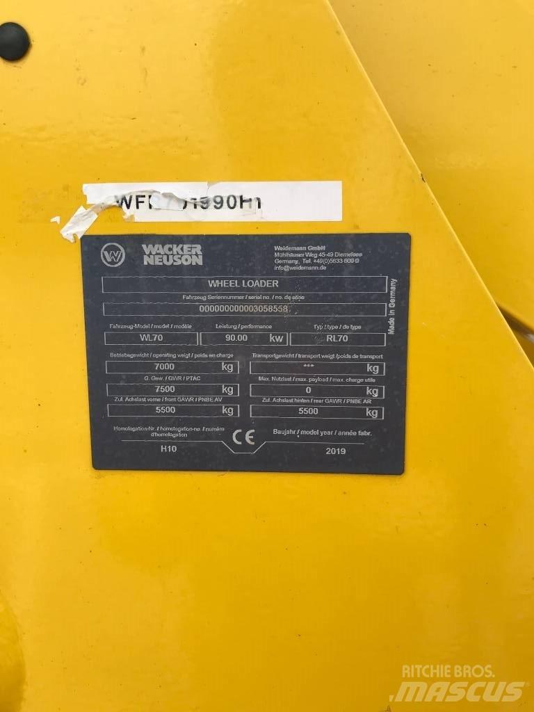 Wacker Neuson WL70 Εμπρόσθιοι φορτωτές και σκαπτικά