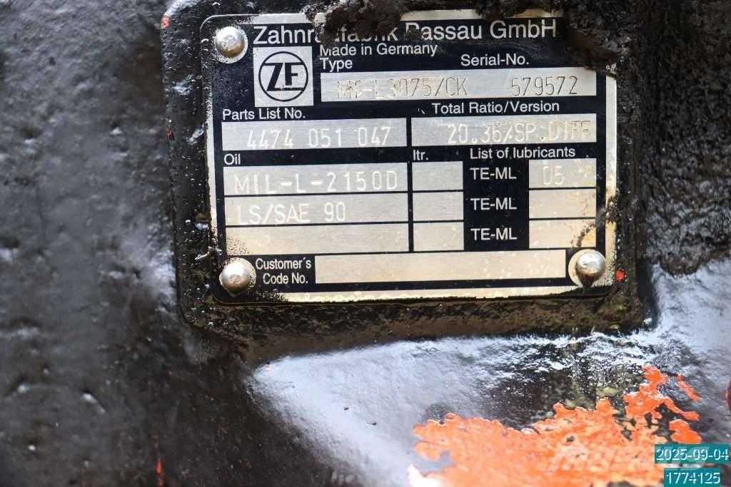 Huddig 1160 D Άξονες