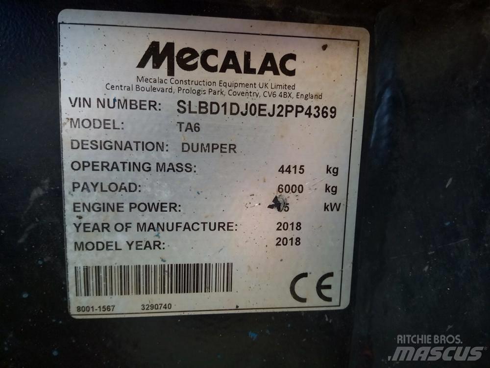 Mecalac TA6 dömper Σπαστό Dump Truck ADT