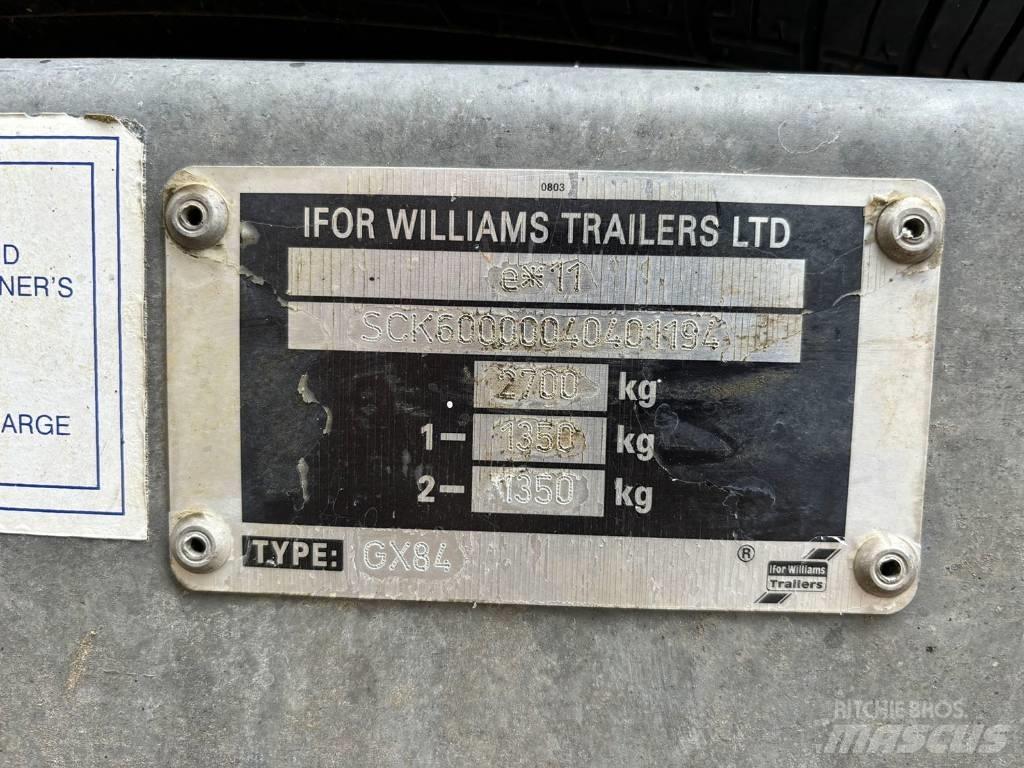Ifor Williams GX84 Οχήματα με χαμηλό δάπεδο