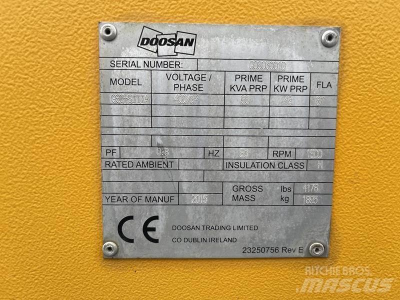 Doosan G 60 Γεννήτριες ντίζελ