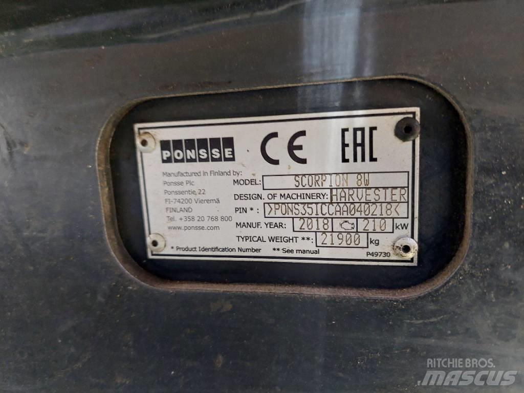 Ponsse SCORPION 8W Θεριζοαλωνιστικές μηχανές