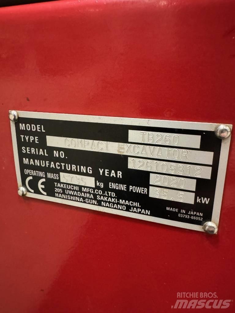 Takeuchi TB 260 Εκσκαφάκι (διαβολάκι) < 7t