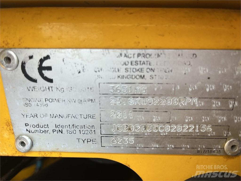 JCB 8035 ZTS Εκσκαφάκι (διαβολάκι) < 7t