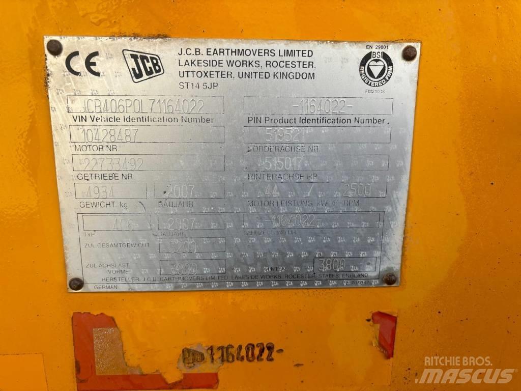 JCB 406 Φορτωτές με λάστιχα (Τροχοφόροι)