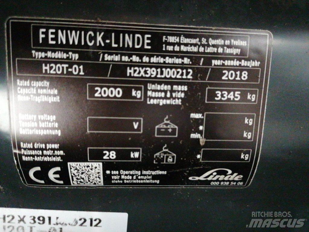 Linde H20T-01 Περονοφόρα ανυψωτικά κλαρκ με φυσικό αέριο LPG