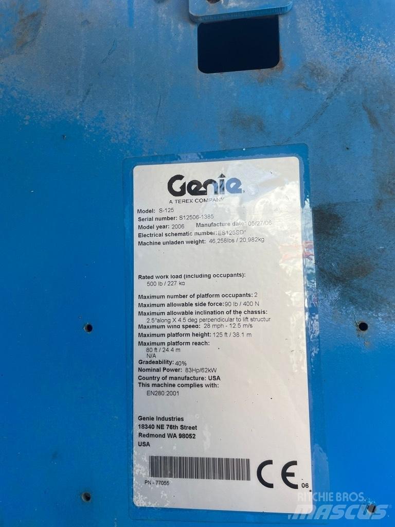 Genie S 125 Ανυψωτήρες με αρθρωτό βραχίονα