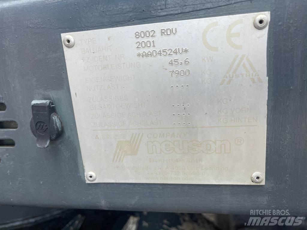 Neuson 8002 RDU Εκσκαφείς με ερπύστριες