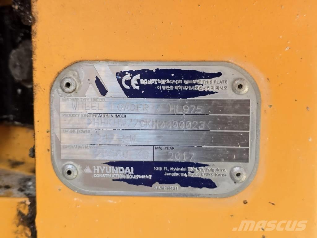 Hyundai HL 975 Φορτωτές με λάστιχα (Τροχοφόροι)