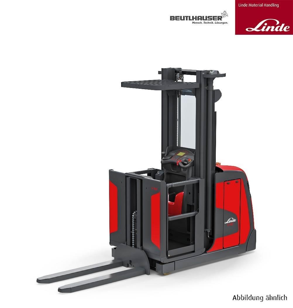 Linde V48-Volt Περονοφόρο ανυψωτικό συλλογής παραγγελιών μεσαίου ύψους