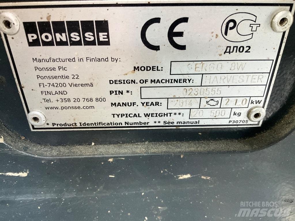 Ponsse Ergo 8W Θεριζοαλωνιστικές μηχανές
