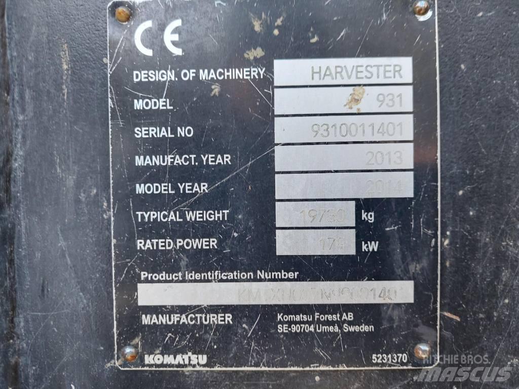 Komatsu 931.1 Θεριζοαλωνιστικές μηχανές