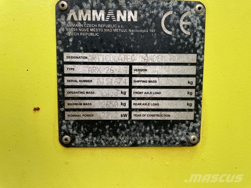 Ammann ARX 26 Οδοστρωτήρες διπλού κυλίνδρου