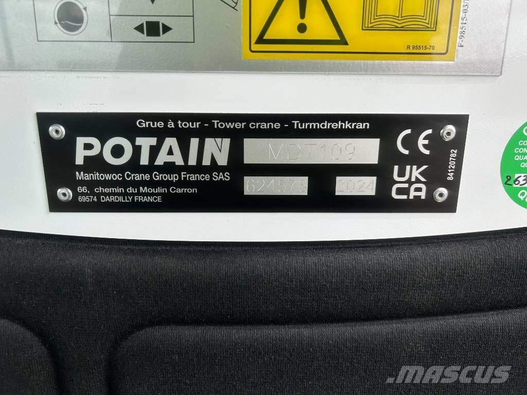 Potain MDT109 Πυργογερανοί