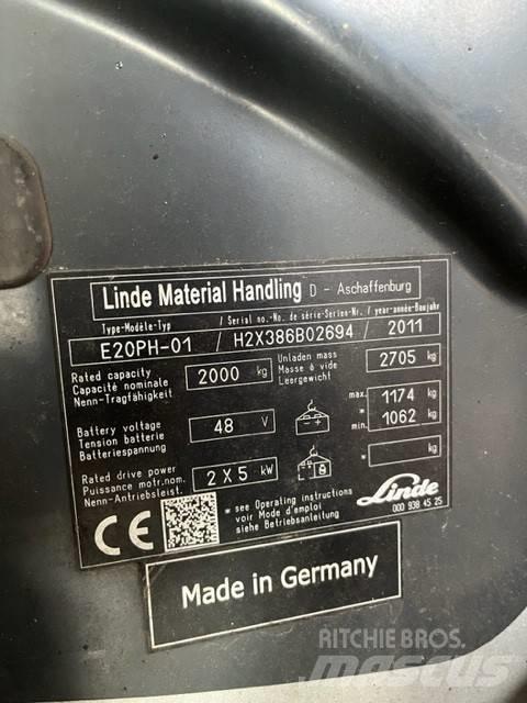 Linde E20 PH-01 Ηλεκτρικά περονοφόρα ανυψωτικά κλαρκ