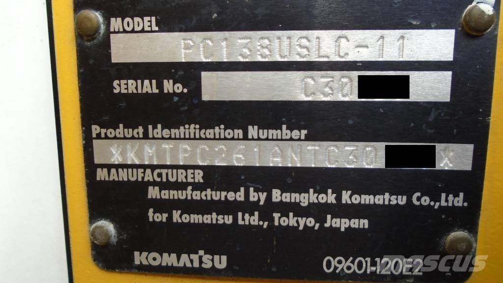 Komatsu PC 138 USLC Εκσκαφείς με ερπύστριες