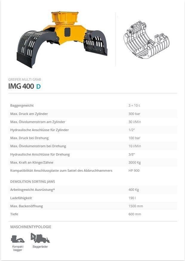 Indeco IMG 400 Αρπάγες