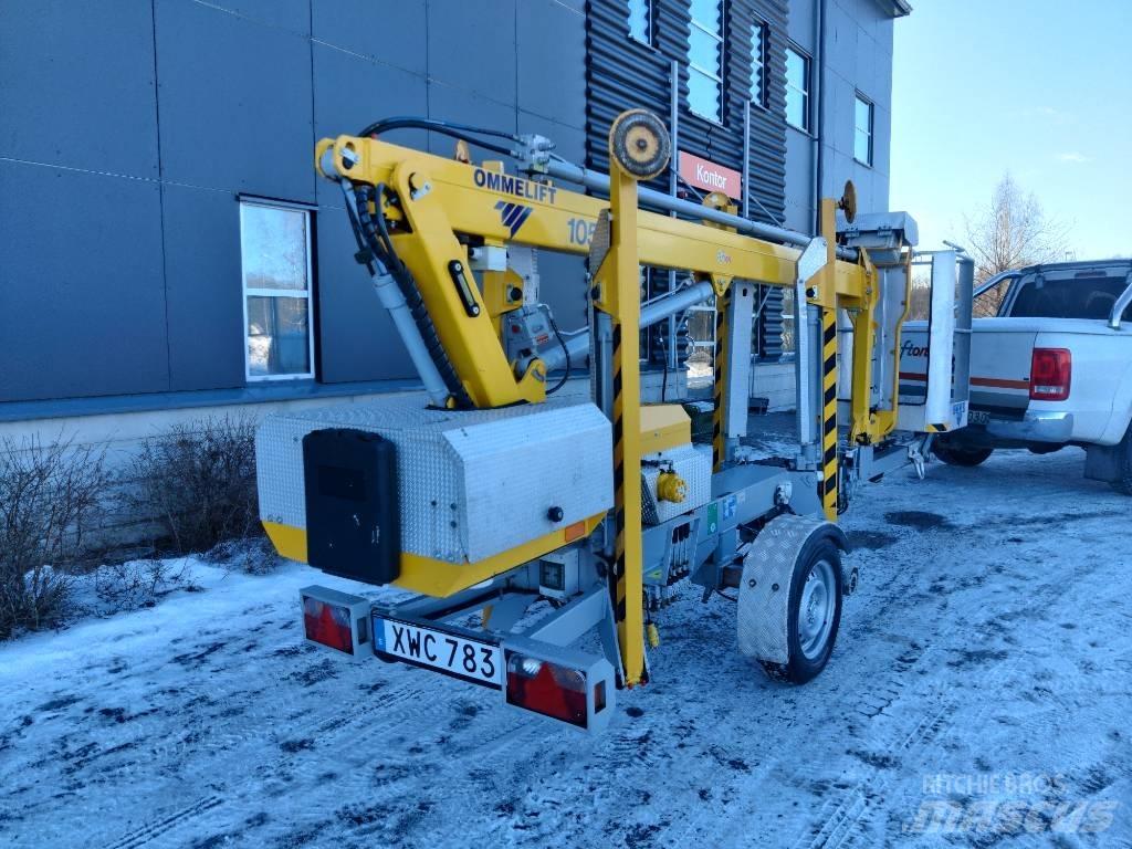 Omme 10,5E Skylift Εναέριες πλατφόρμες τοποθετημένες σε ρυμούλκα