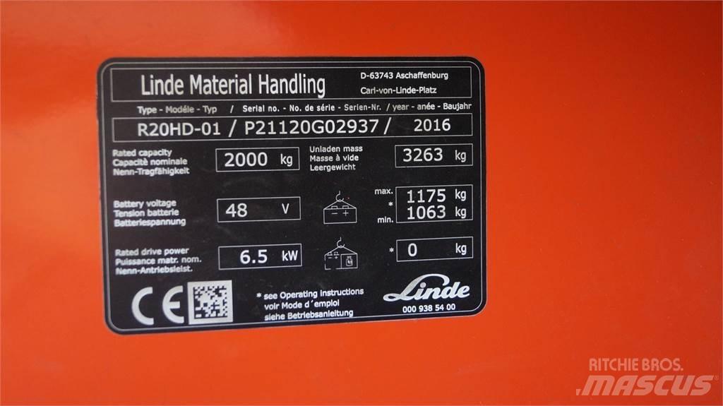 Linde R20HD Ανυψωτικά στενών δρόμων