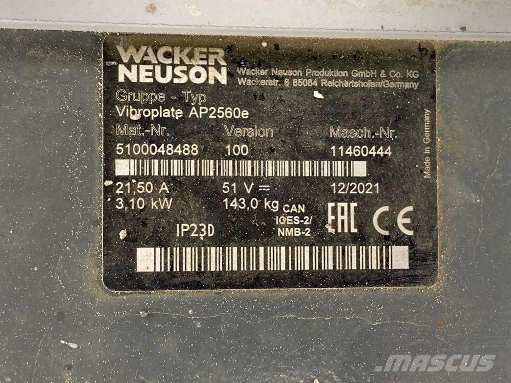 Wacker Neuson AP2560 Επίπεδοι κόπανοι