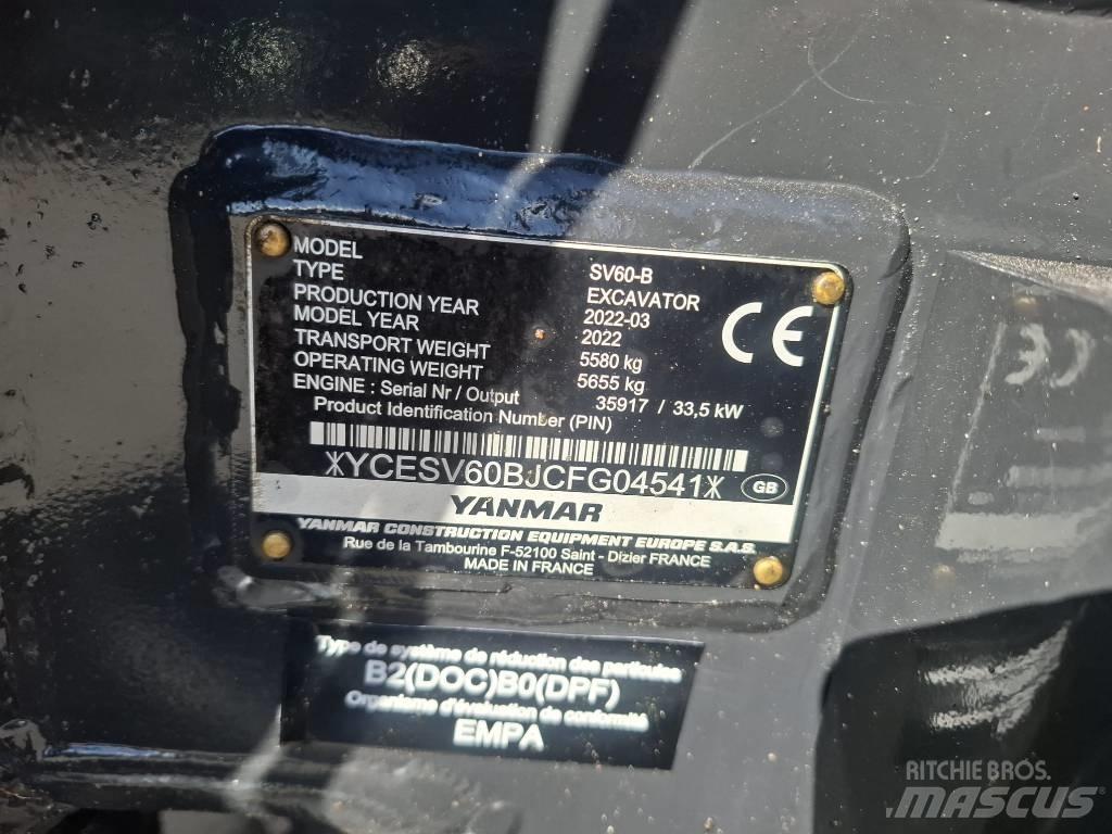 Yanmar SV 60-B Εκσκαφάκι (διαβολάκι) < 7t