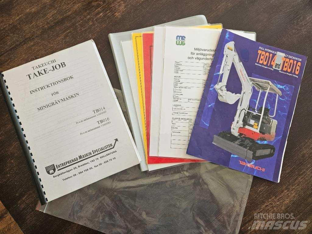 Takeuchi TB 016 Εκσκαφάκι (διαβολάκι) < 7t