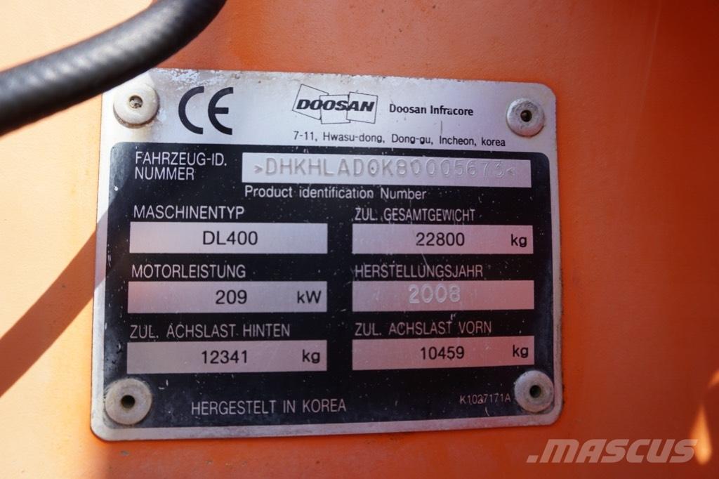 Doosan DL 400 Φορτωτές με λάστιχα (Τροχοφόροι)