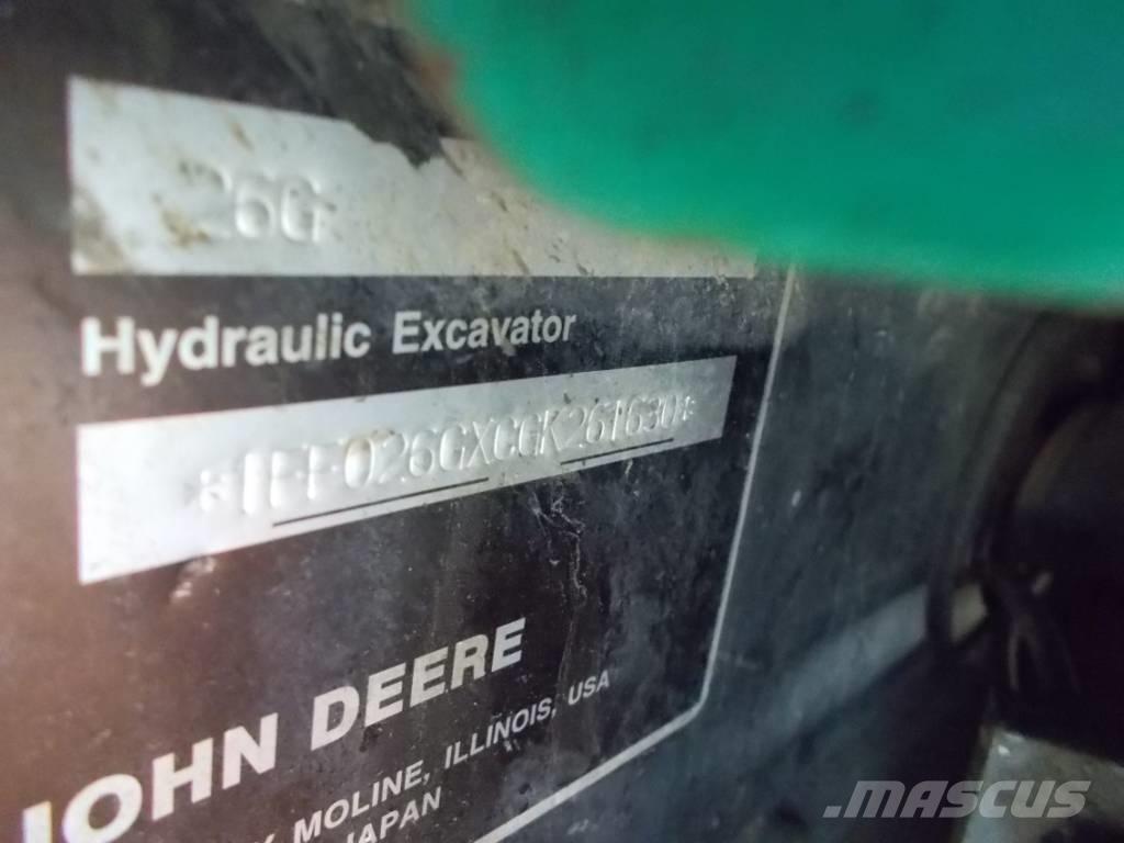John Deere 26G Εκσκαφάκι (διαβολάκι) < 7t