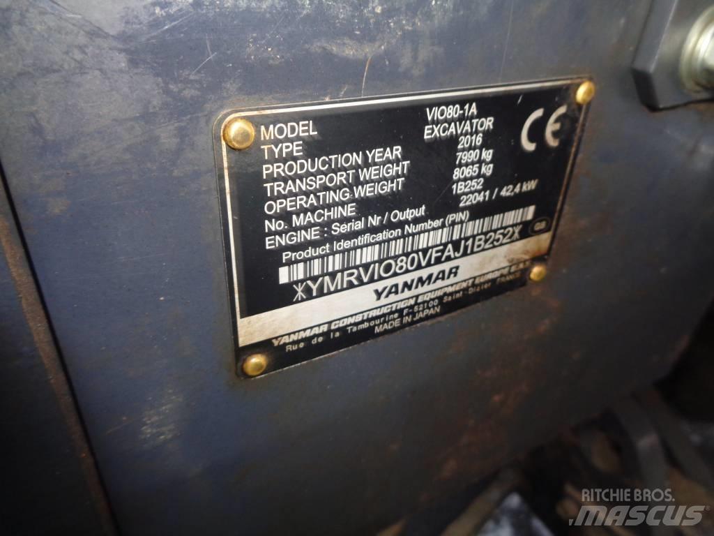 Yanmar Vio 80 Εκσκαφείς με ερπύστριες