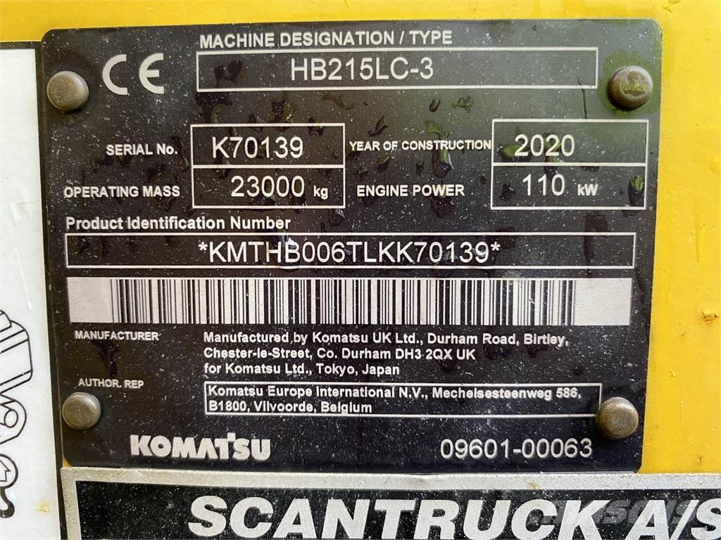 Komatsu HB215LC-3 Εκσκαφείς με ερπύστριες