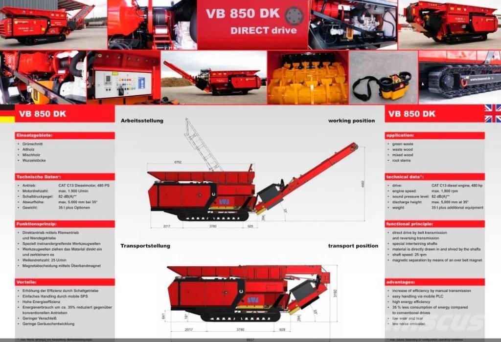 Hammel VB 850 DK Τεμαχιστές αποβλήτων