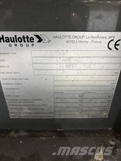 Haulotte Star 6 Ανυψωτήρες με κατακόρυφους πυλώνες