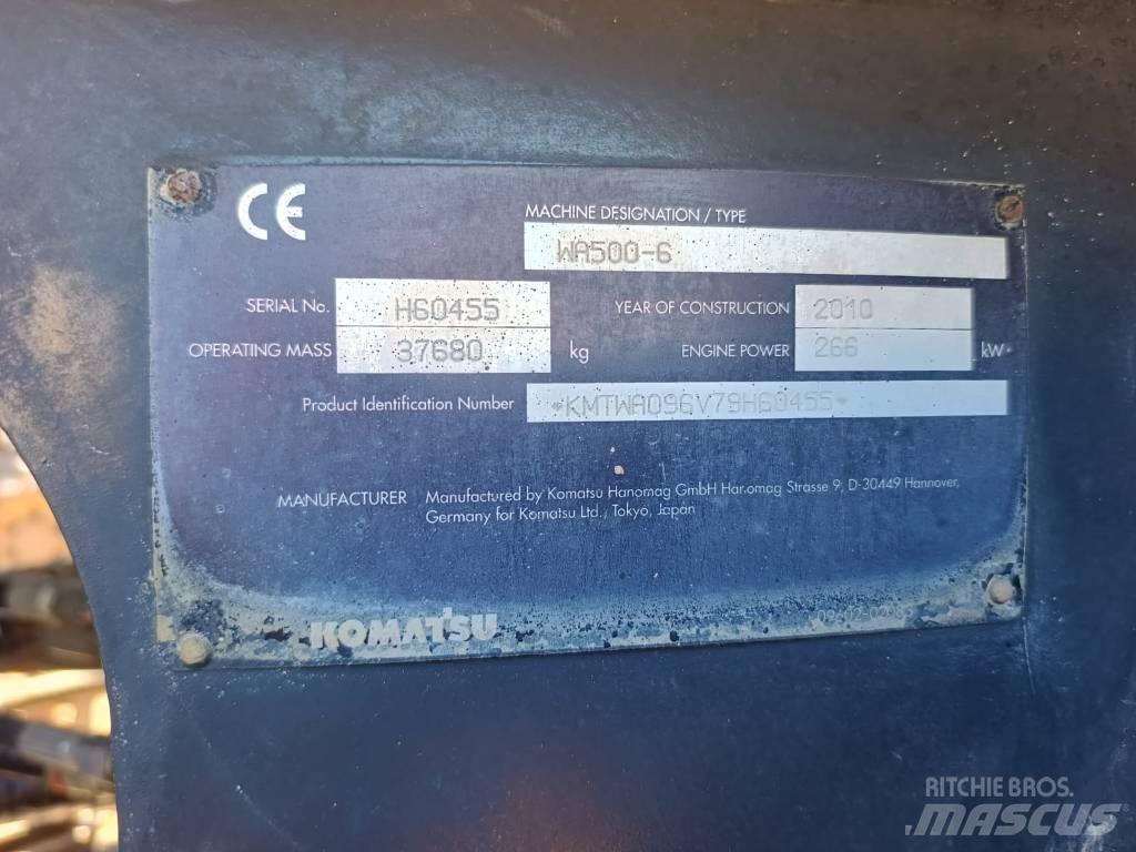 Komatsu WA500-6 Φορτωτές με λάστιχα (Τροχοφόροι)