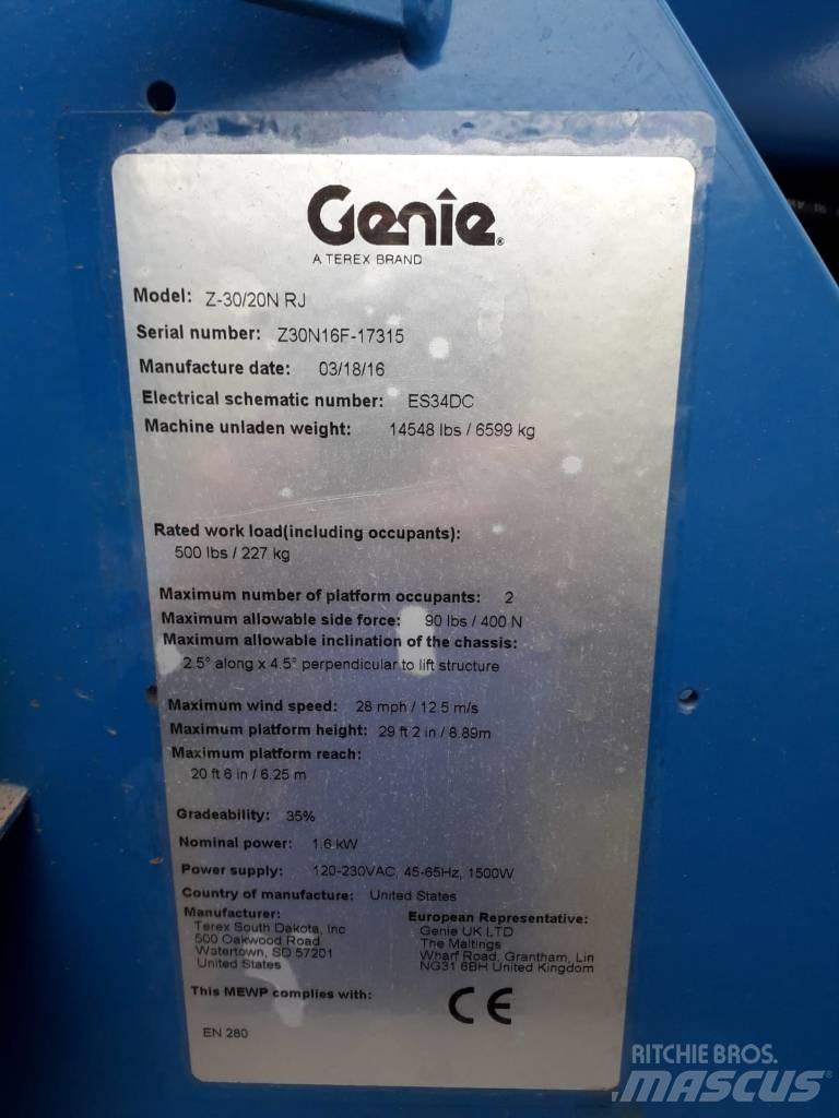 Genie Z 30/20 N RJ Ανυψωτήρες με αρθρωτό βραχίονα