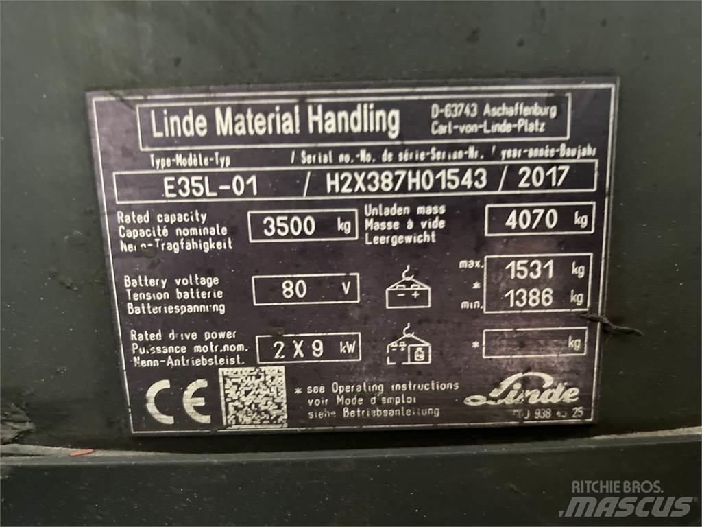 Linde E35L-01 Ηλεκτρικά περονοφόρα ανυψωτικά κλαρκ