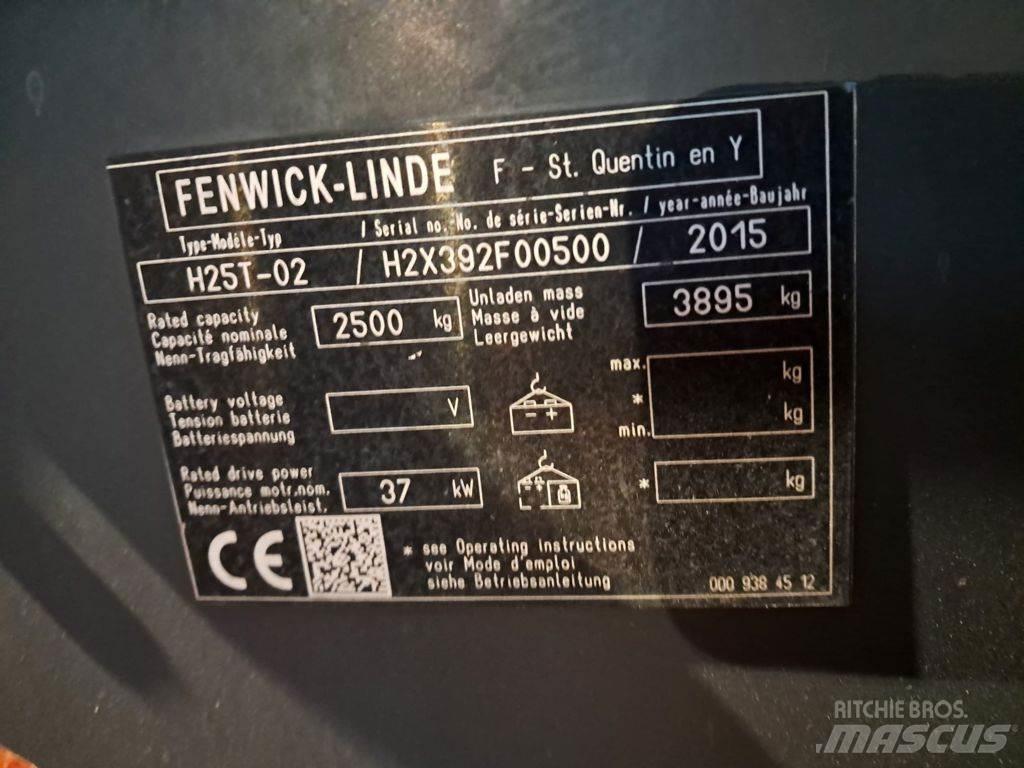Linde H25T-02 Περονοφόρα ανυψωτικά κλαρκ με φυσικό αέριο LPG