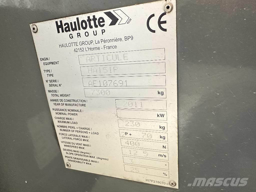 Haulotte HA 15 IP Ανυψωτήρες με αρθρωτό βραχίονα