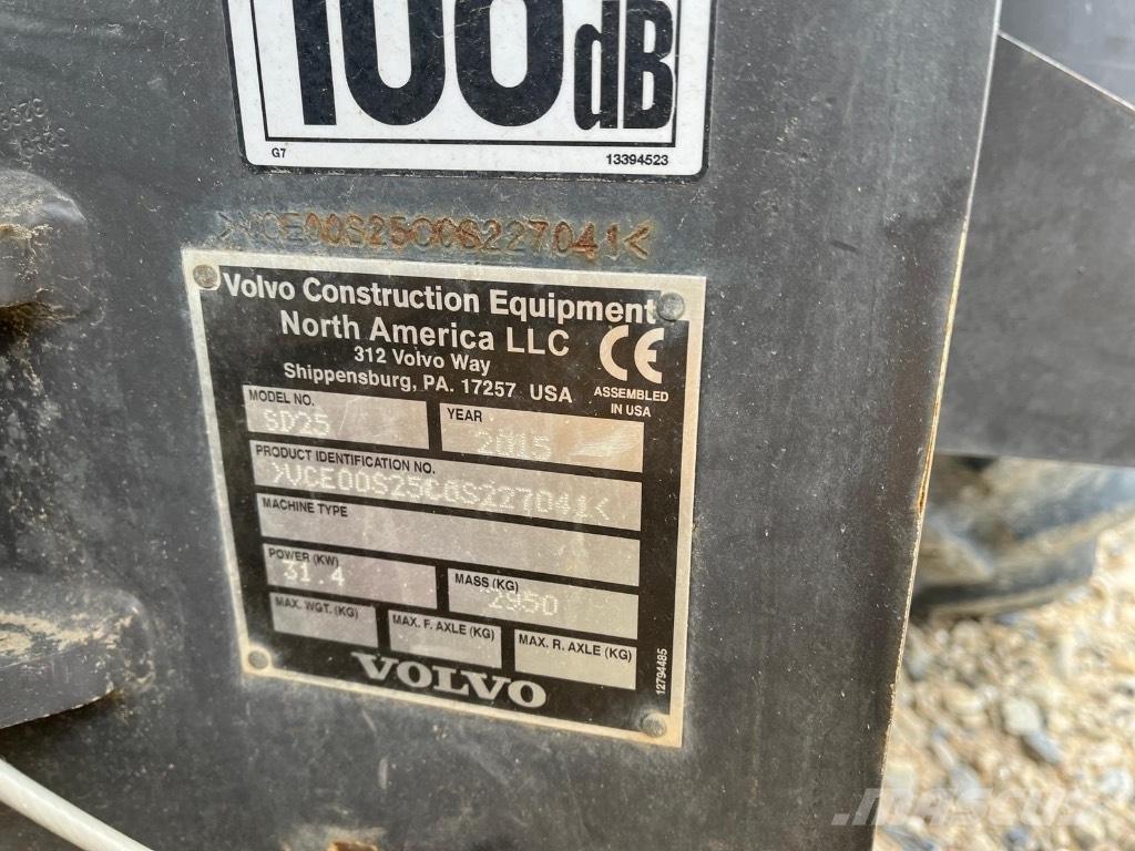 Volvo SD 25 Οδοστρωτήρες διπλού κυλίνδρου