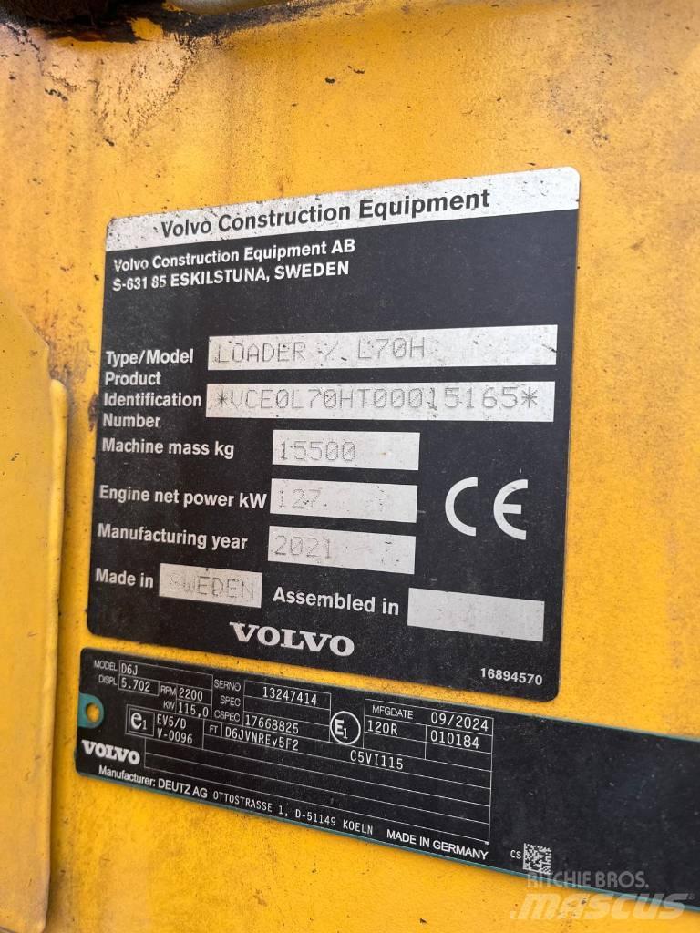 Volvo L 70 H Φορτωτές με λάστιχα (Τροχοφόροι)
