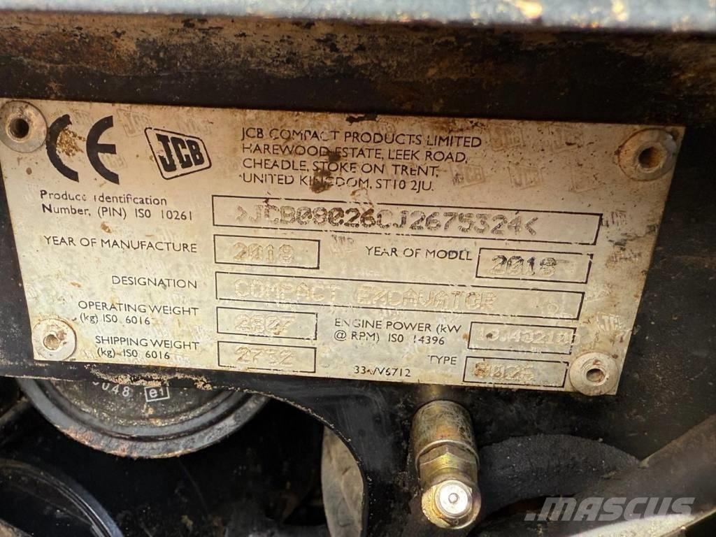 JCB 8026 CTS Εκσκαφάκι (διαβολάκι) < 7t