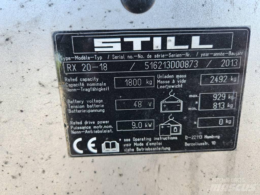Still RX 20-18 Ηλεκτρικά περονοφόρα ανυψωτικά κλαρκ