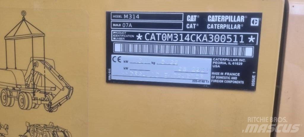 CAT M314 F Εκσκαφείς με τροχούς - λάστιχα