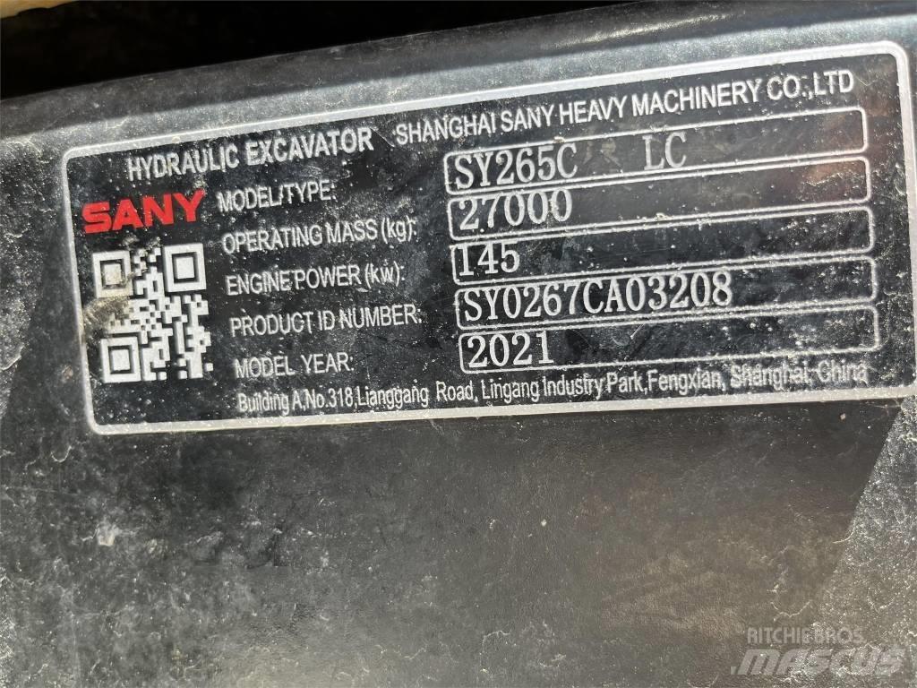 Sany SY265CLR Εκσκαφείς με ερπύστριες