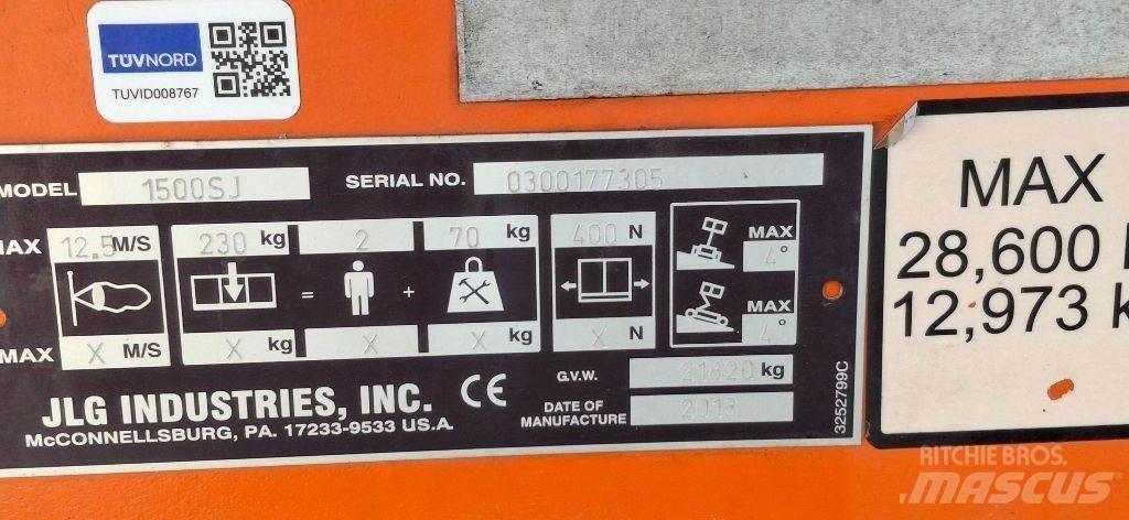 JLG 1500SJ Ανυψωτήρες με τηλεσκοπικό βραχίονα