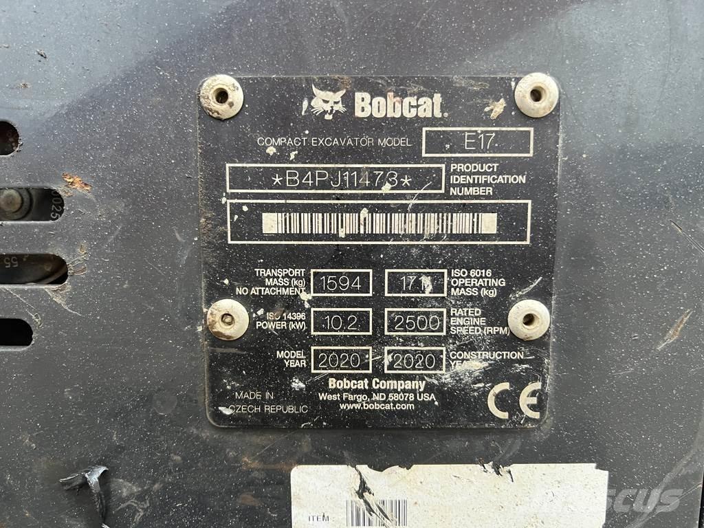 Bobcat E17 Εκσκαφάκι (διαβολάκι) < 7t