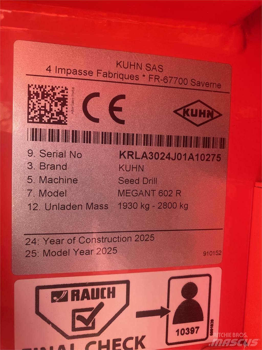 Kuhn MEGANT 602R Σπορείς